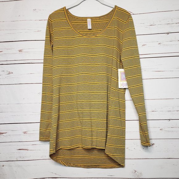 LuLaRoe Tops - LuLaRoe Lynnae Striped Long Sleeve Tee